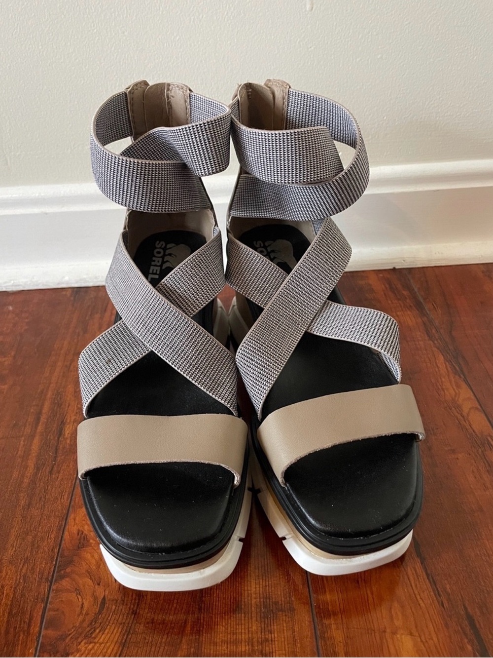 Sorel Joanie III Sport Strap Wedge Sandals - Size 10